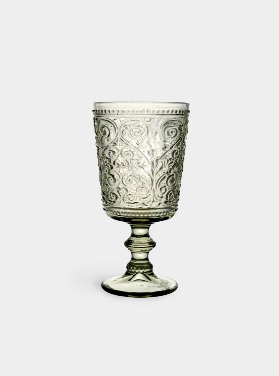 Бокал-кубок для вина, 320 мл, стекло Р, зеленый, Folklore  ,image-1