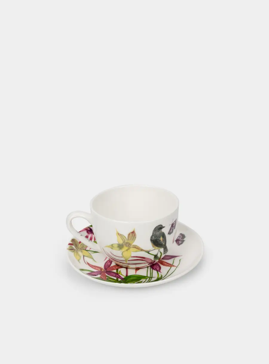 Пара чайная, 1 перс, 2 пр, 320 мл, фарфор F, белая, Малиновка, Lyric ,image-1