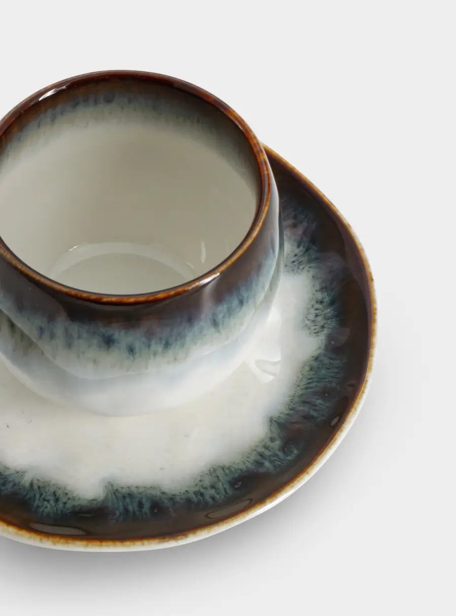 Чашка с блюдцем, 120 мл, синяя, Nuances, image-4