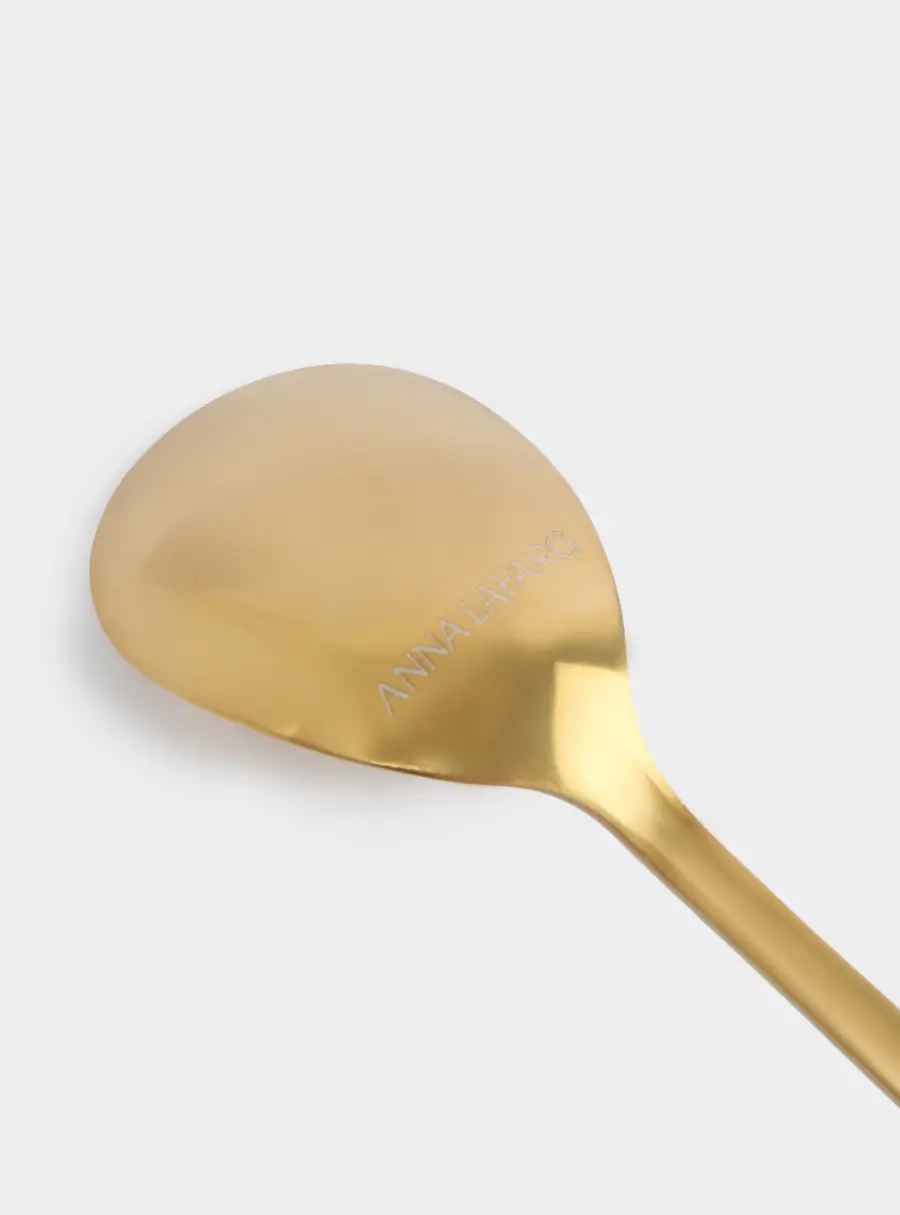 Ложка десертная, 15 см, 2 шт, сталь, золотистая, Бант, New year ,image-3