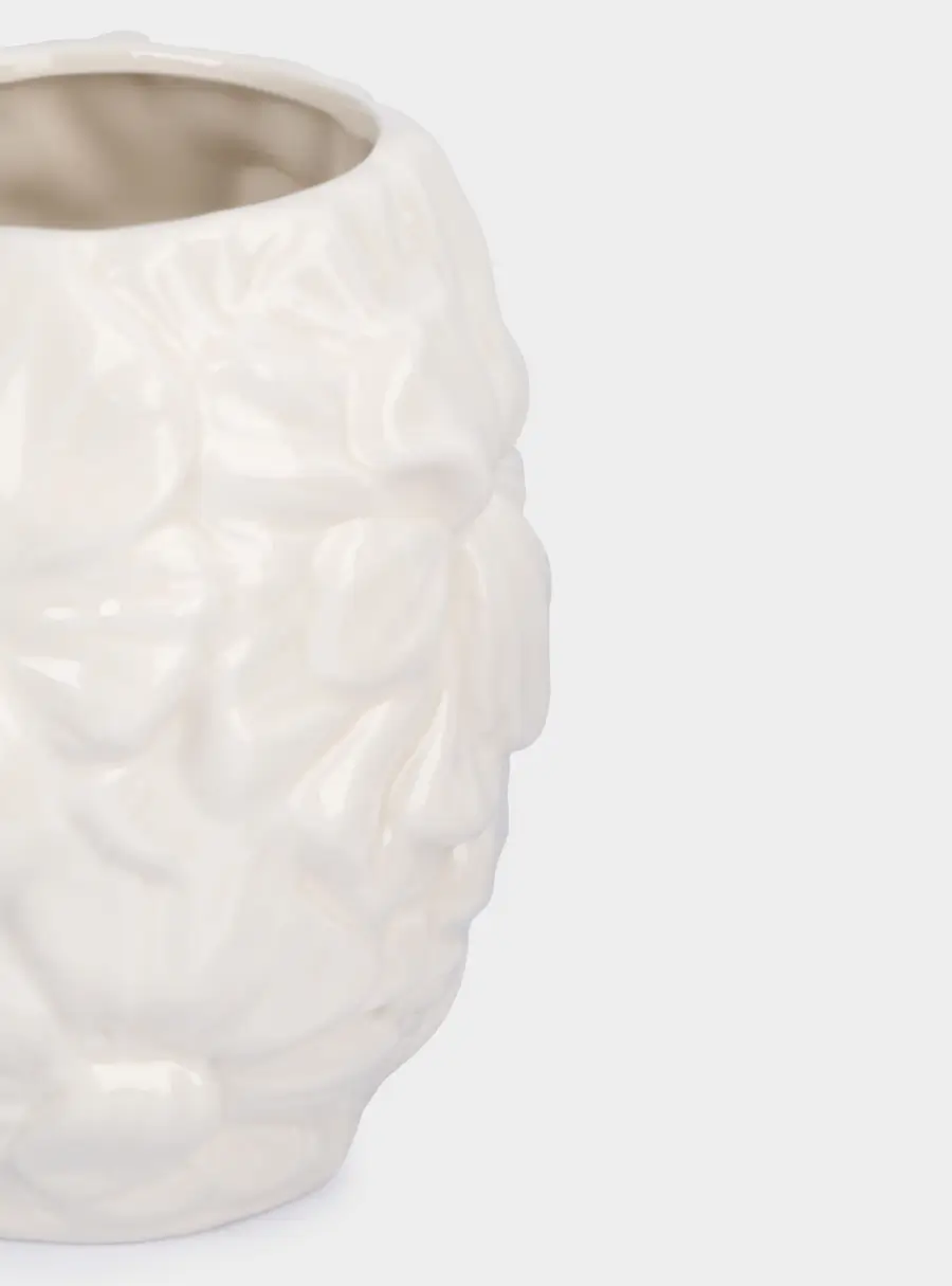 Ваза для цветов, 20 см, керамика, молочная, Цветы, Blossom, image-5