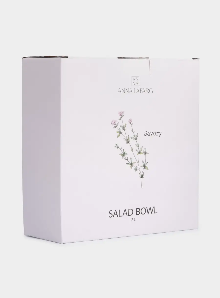 Салатник, 22х9 см, 2 л, фарфор N, белый, в крапинку, Чабер, Herbarium new, image-7