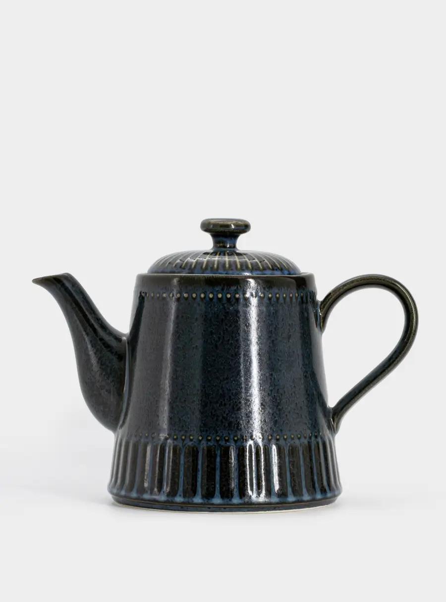 Чайник заварочный, 1 л, фарфор P, черно-синий, в крапинку, Black Kitchen, image-5