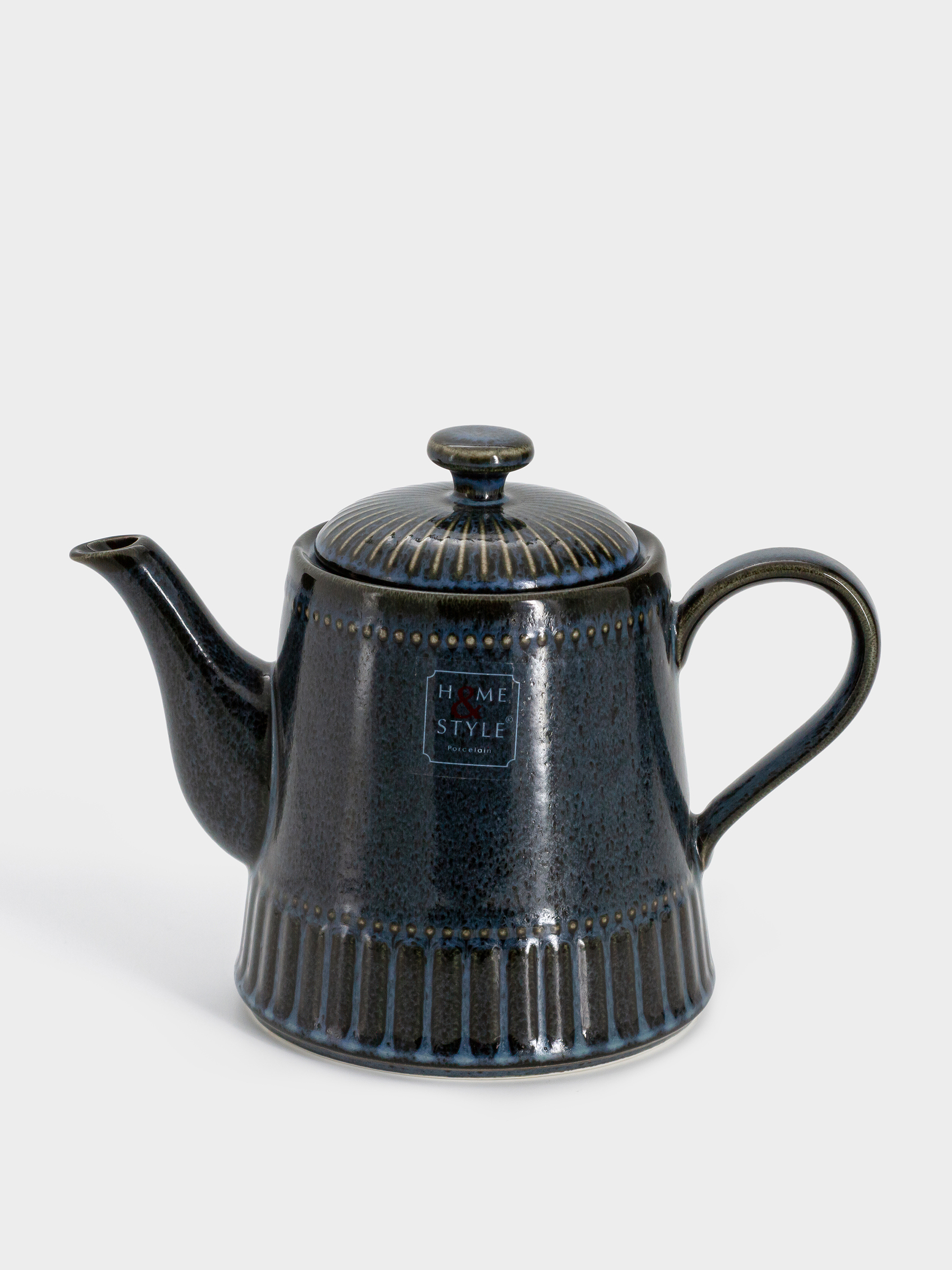 Чайник заварочный, 1 л, фарфор P, черно-синий, в крапинку, Black Kitchen, image-6