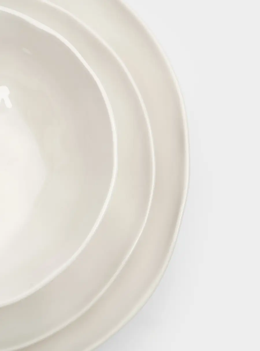 Сервиз обеденный, 6 перс, 18 пр, фарфор P, белый, Мятый эффект, Barkhan, image-5