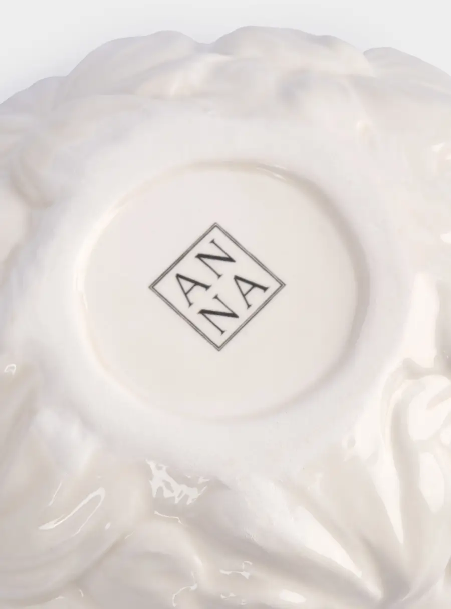 Салатник, 16х6 см, 500 мл, керамика, молочный, Цветы, Blossom, image-5