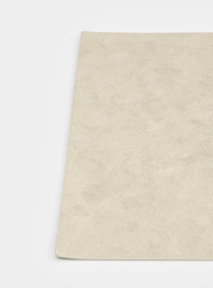 Салфетка под приборы, 30х45 см, ПВХ/полиэстер, прямоугольная, серебристая, Тиснение ,image-2