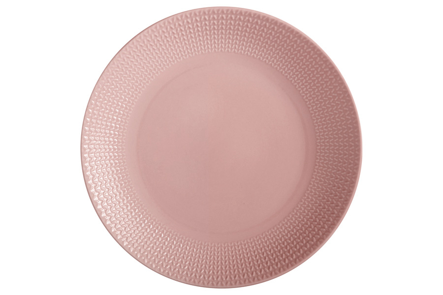 Тарелка обеденная Corallo, розовая, 27 см
