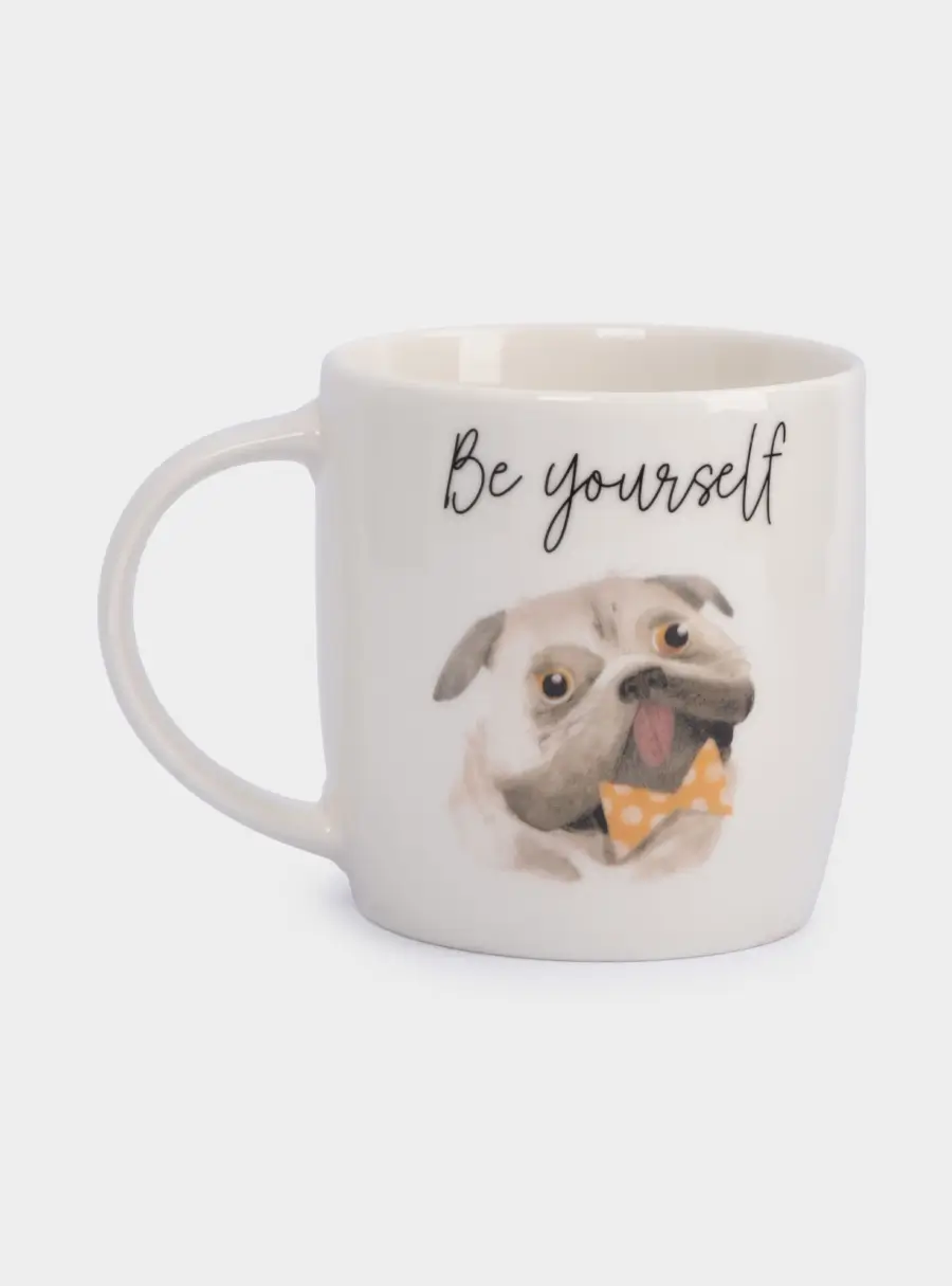 Кружка, 380 мл, фарфор N, белая, Серый кот и Пес, Pets, image-3