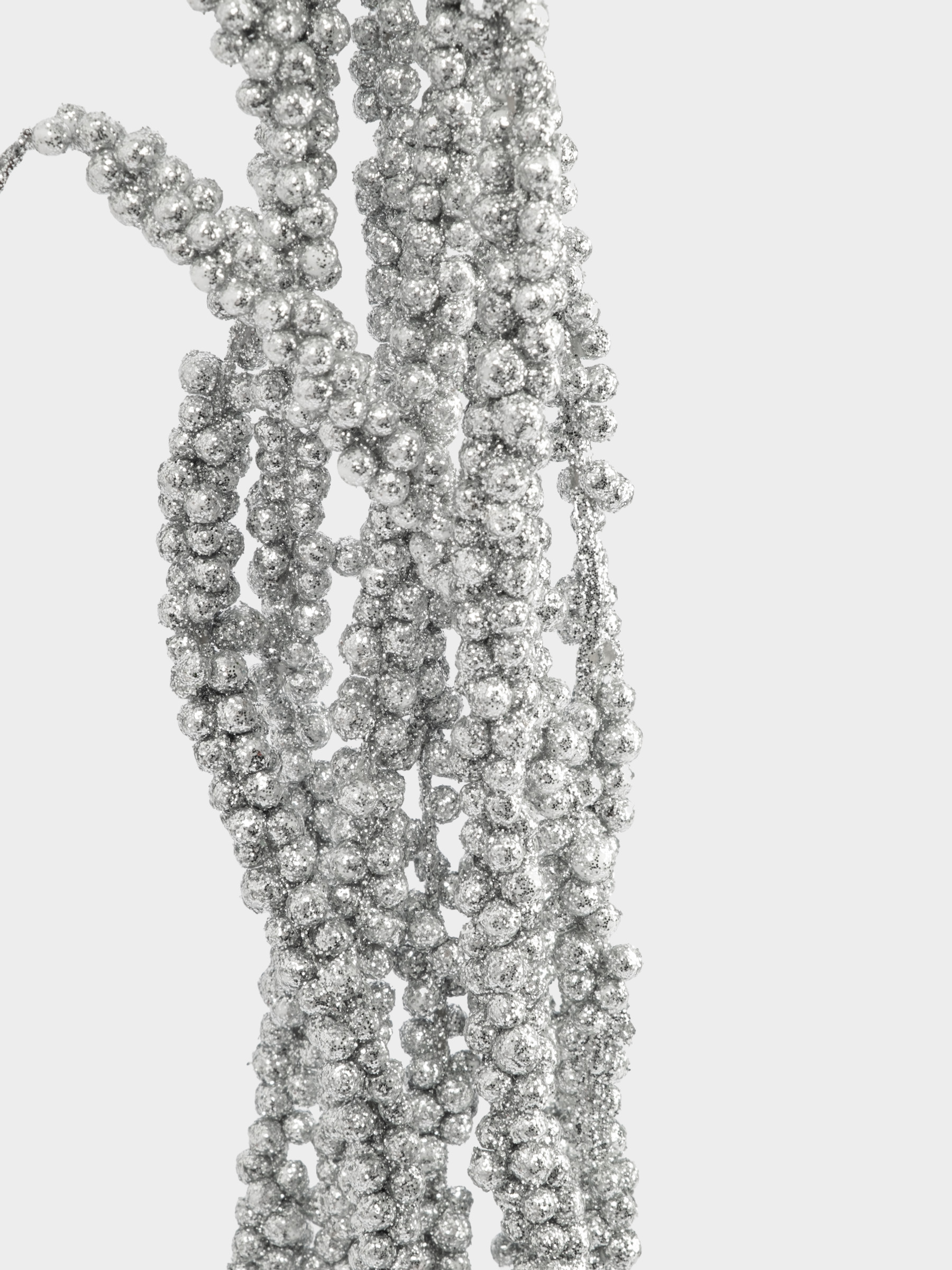 Ветка декоративная, 57 см, пластик/металл, Амарант, Interior silver, image-1