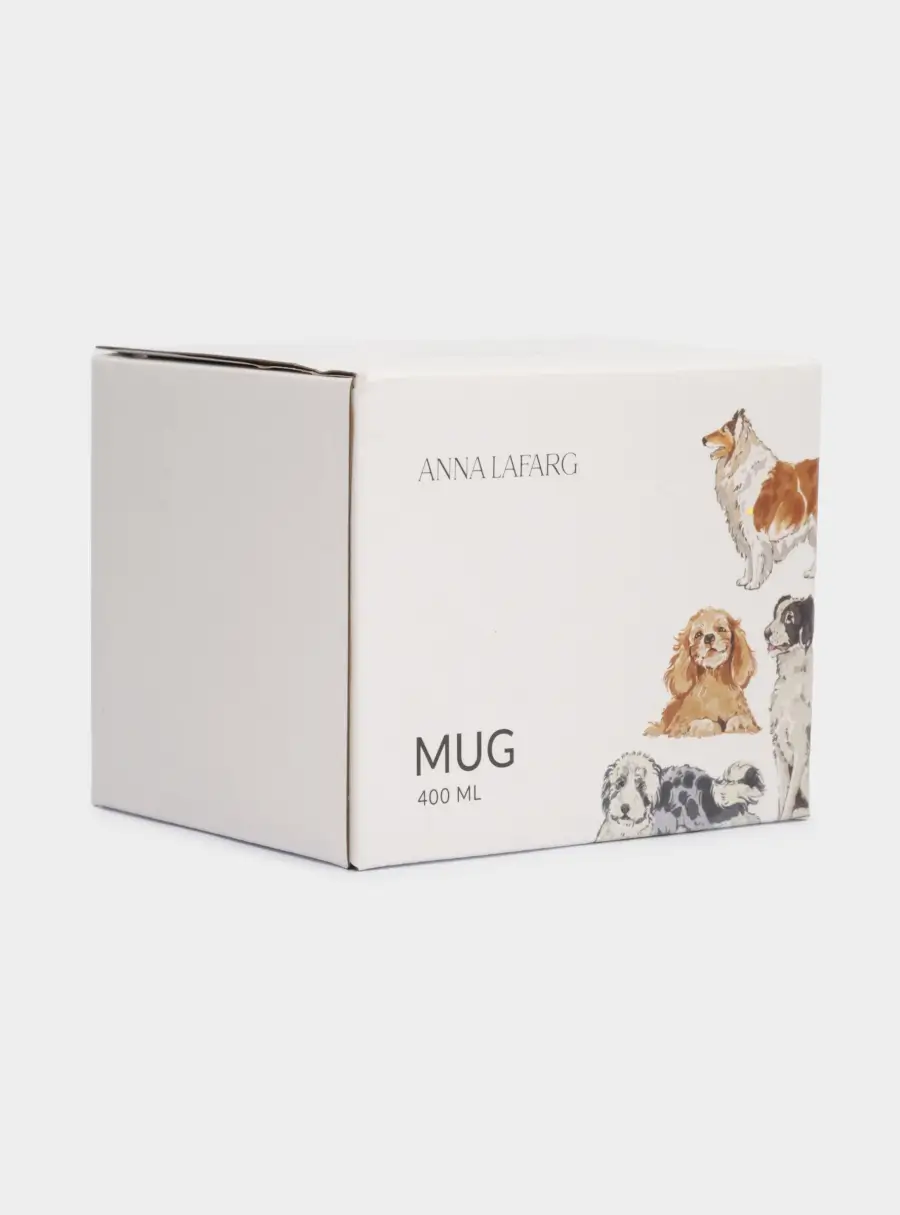 Кружка, 400 мл, фарфор N, бело-серая, Собаки, Pets, image-8