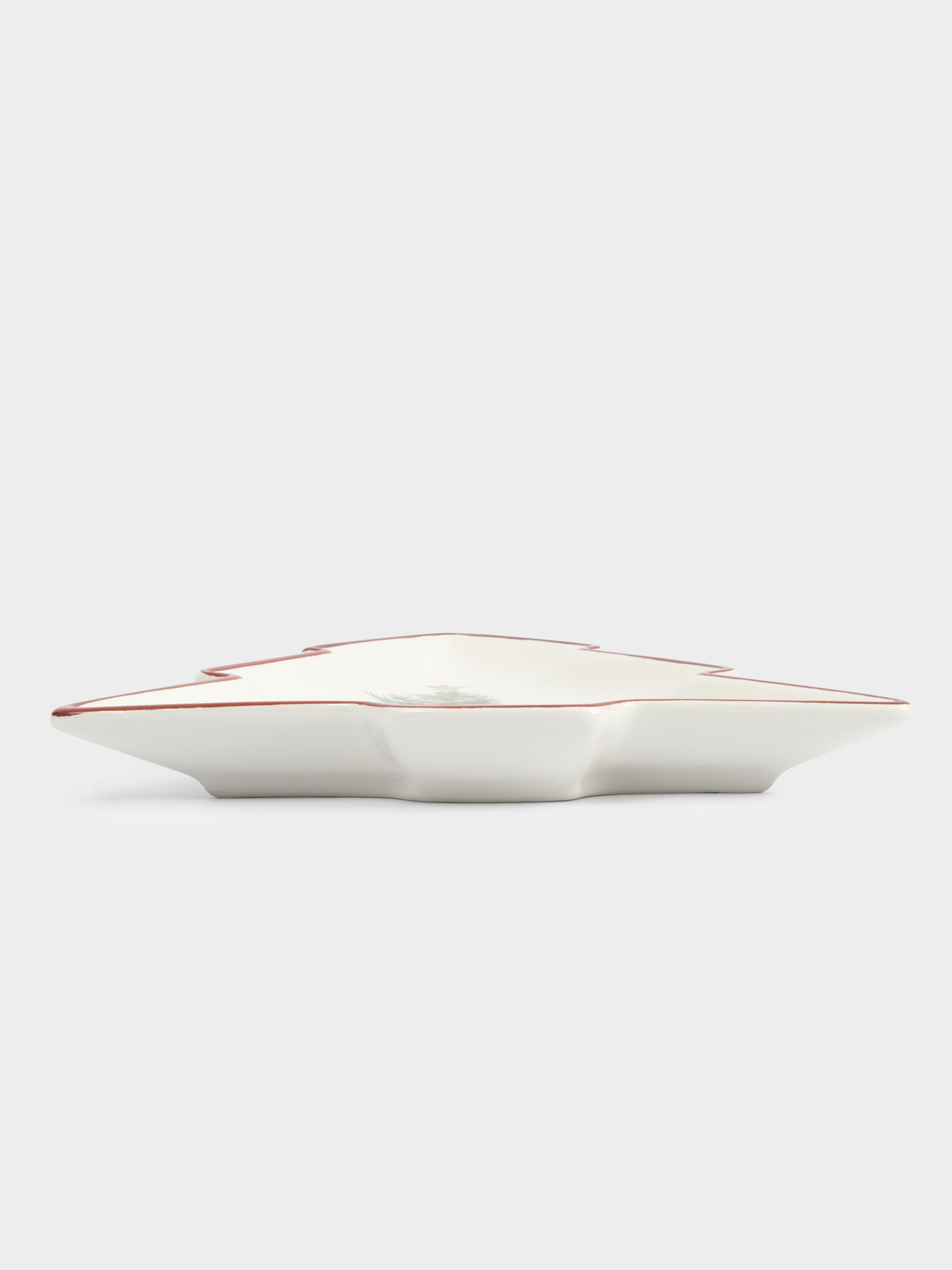 Блюдо, 30х27 см, керамика, красное, Лошадка у елки, Festival, image-2