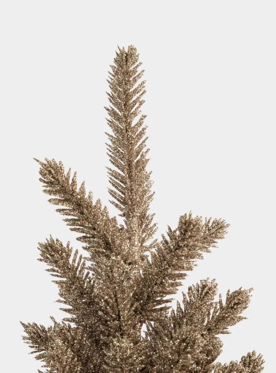 Ель искусственная, 30 см, полиэтилен, шампань, New year, image-1