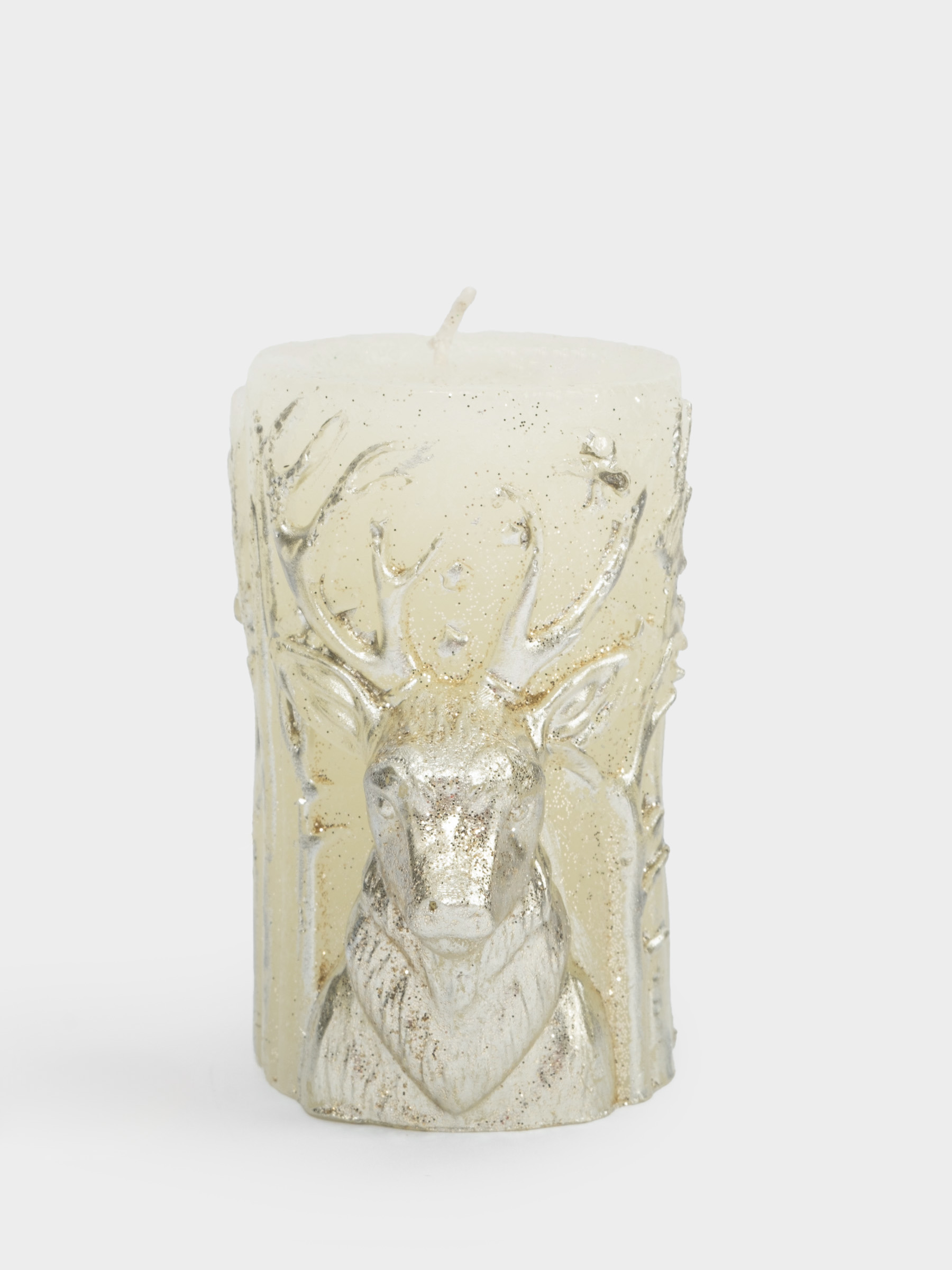 Свеча, 9 см, молочная, Олень, Deer, image-1