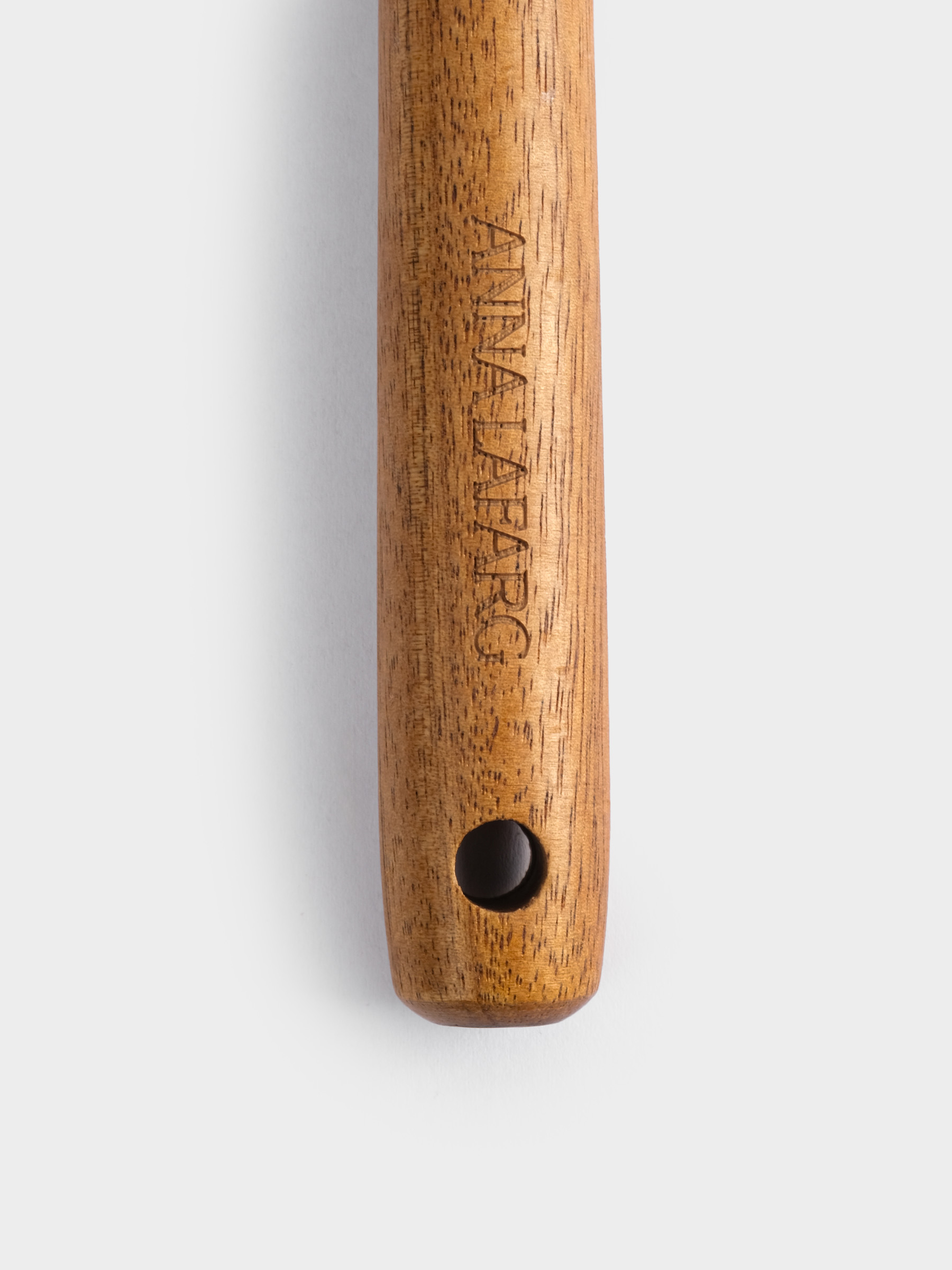 Лопатка с прорезями, 32 см, силикон/дерево, молочный, Wenge, image-3