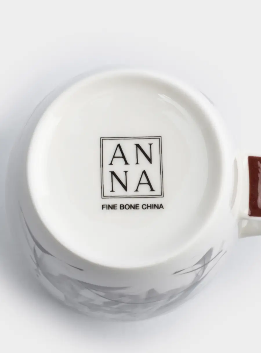 Кружка, 600 мл, фарфор F, черно-белая, Конь, Horse, image-6