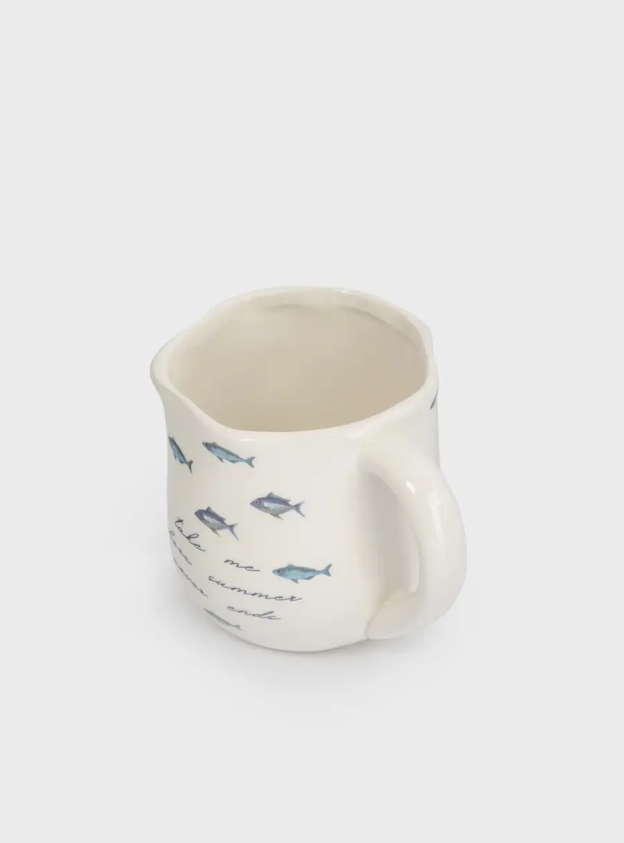 Кружка, 360 мл, керамика, белая, Рыбки, Sea world ,image-3