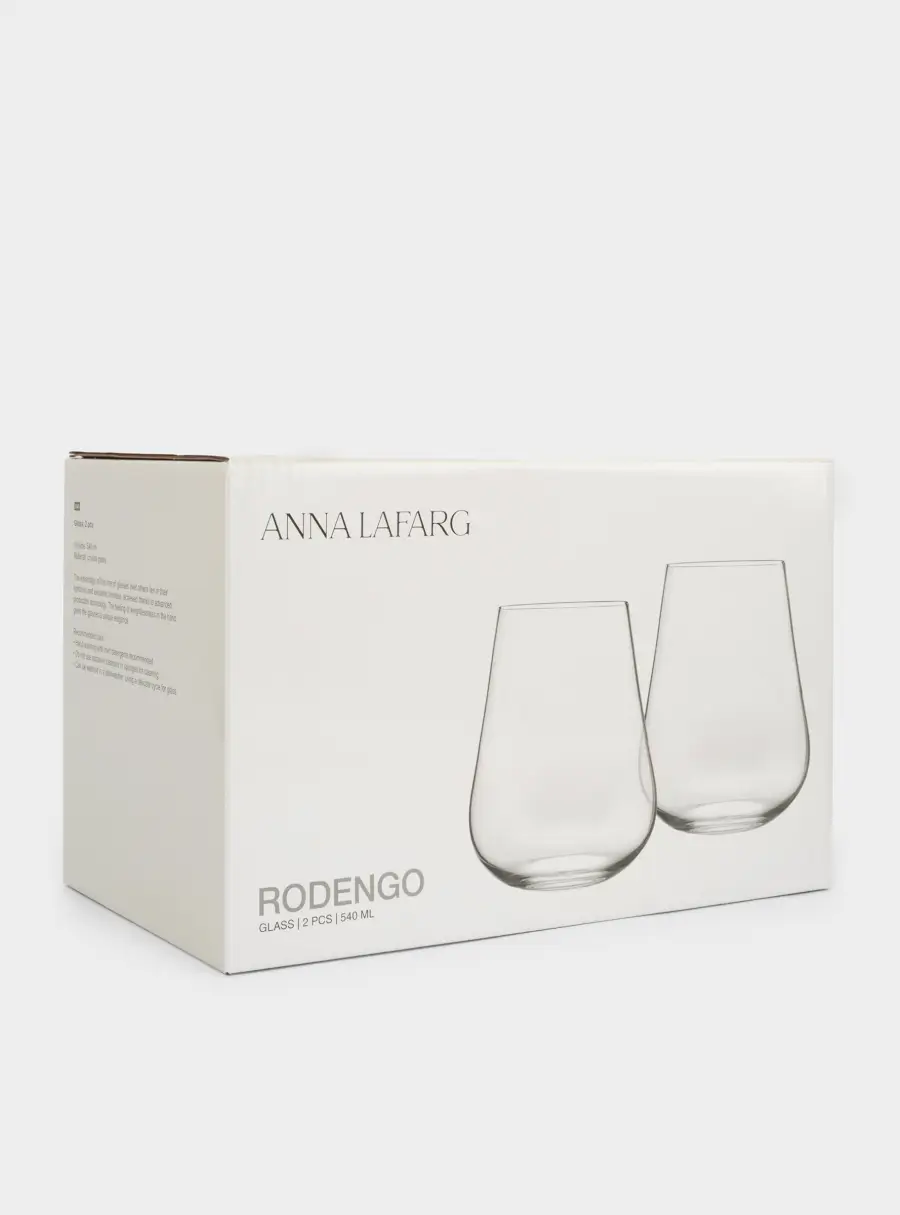 Стакан, 12 см, 540 мл, 2 шт, кристальное стекло, Rodengo, image-5