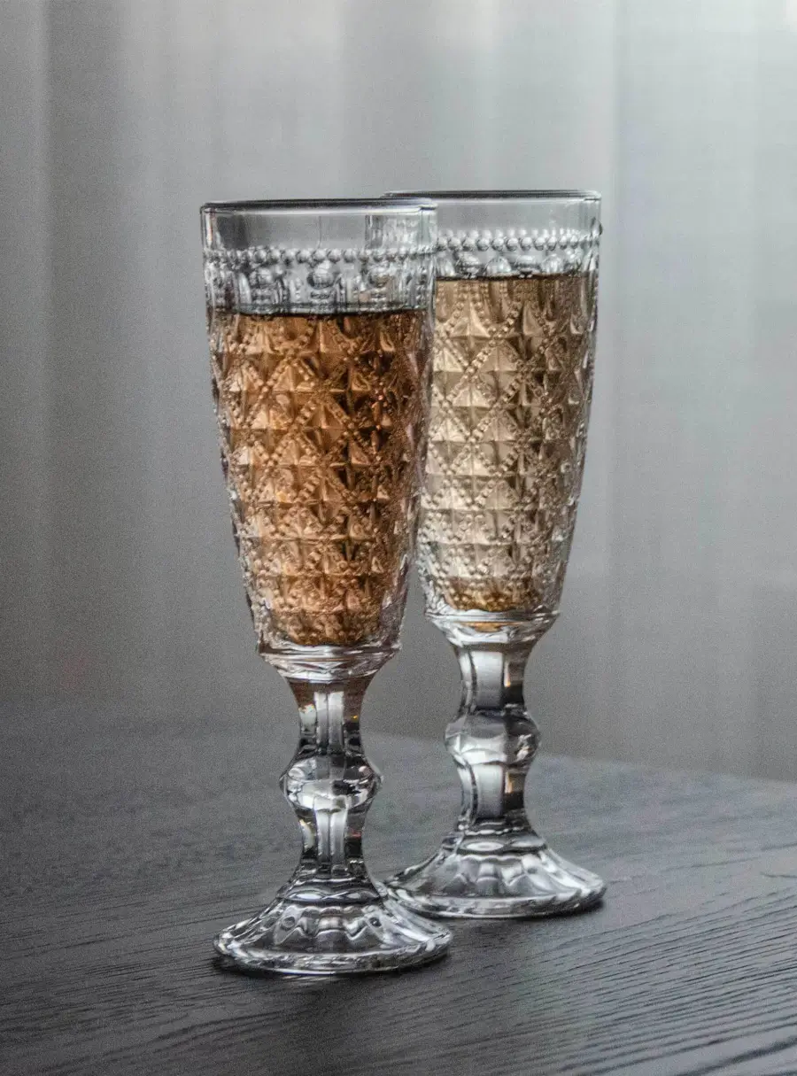 Набор бокалов для шампанского, 4 пр, 150 мл, стекло, прозрачные, Dubai ,image-3