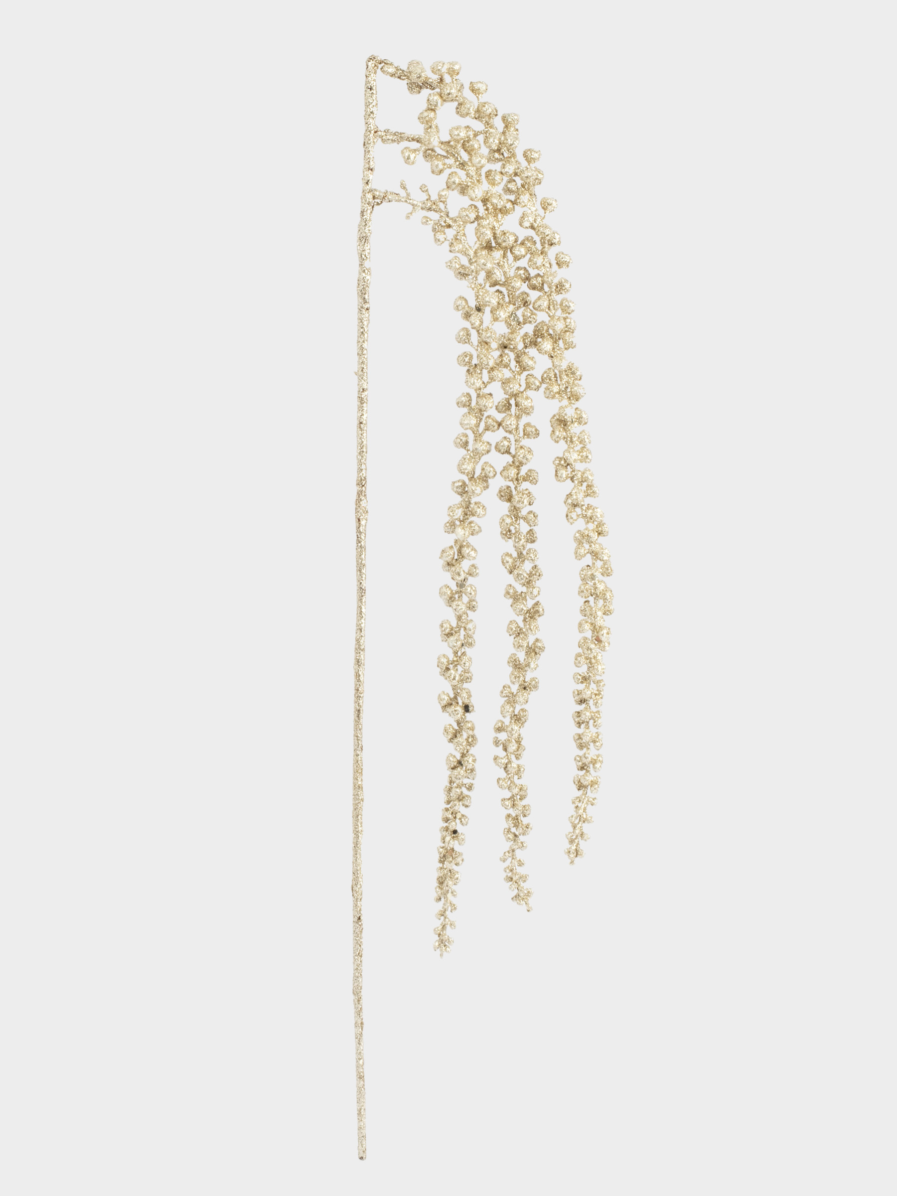 Ветка декоративная, 55 см, пластик/металл, Амарант, Interior gold, image-0
