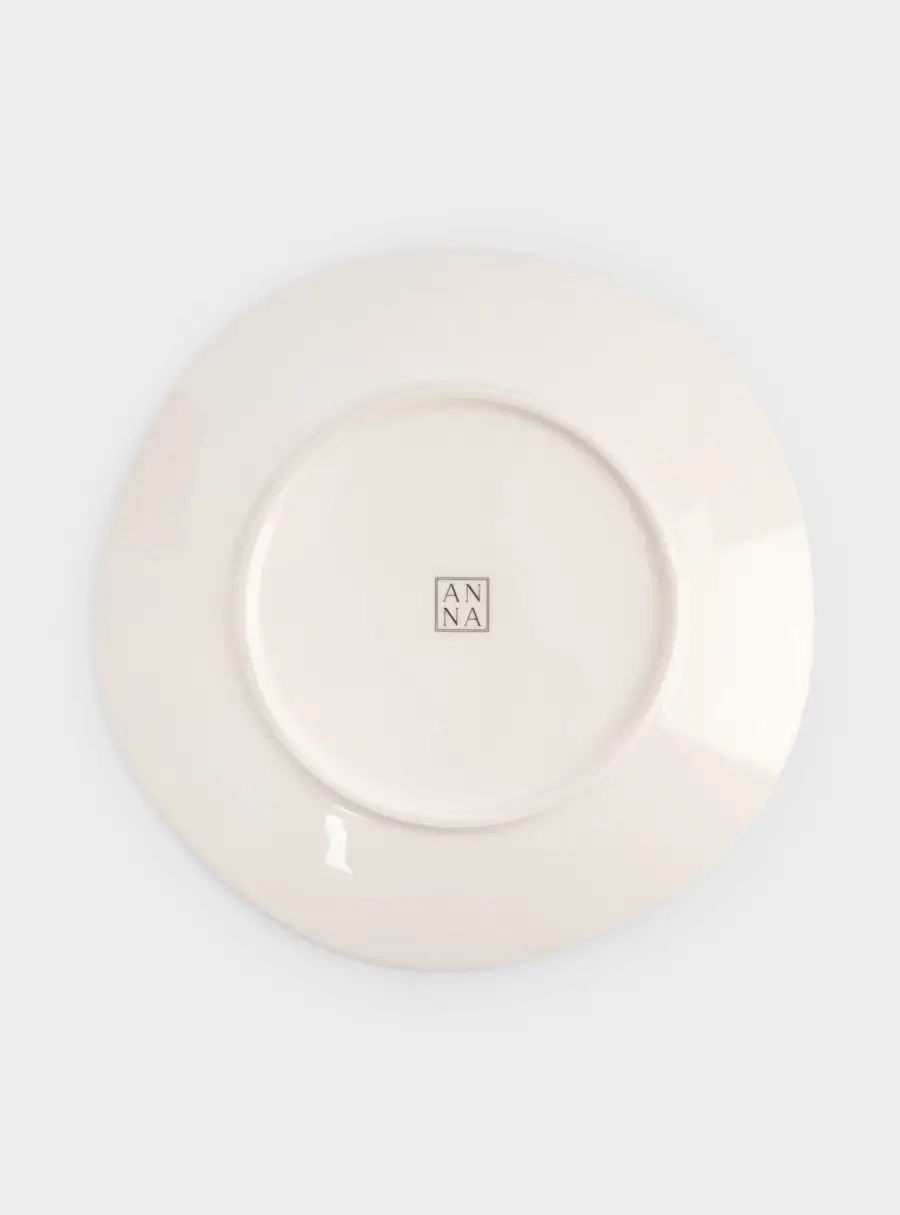 Тарелка закусочная, 21 см, фарфор P, белая, Лимон, Lemon branch, image-4