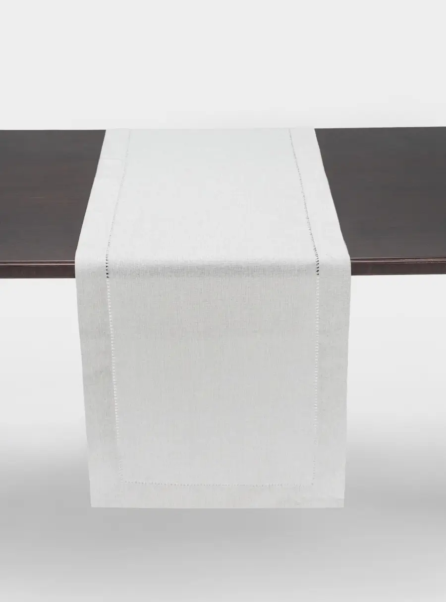 Дорожка настольная, 40х160 см, полиэстер, серая, Cord