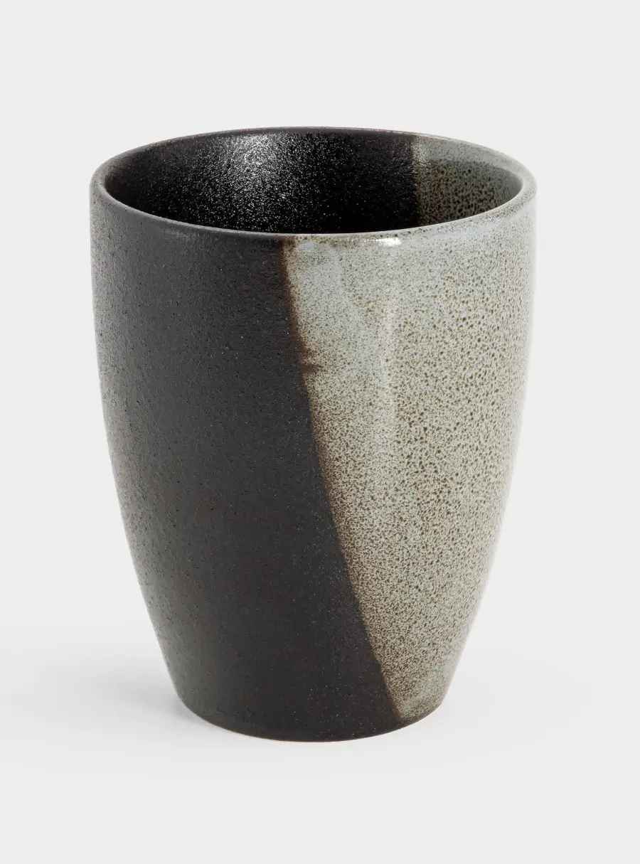 Кружка, 400 мл, фарфор P, черно-серая, в крапинку, Umi, image-5