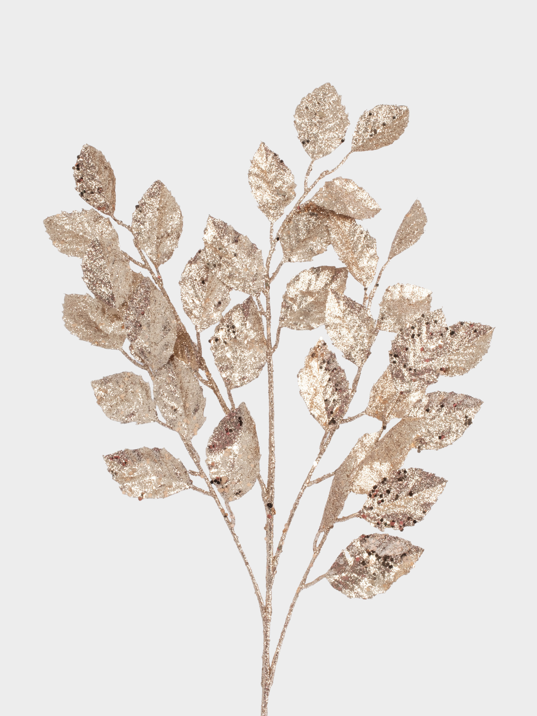Ветка декоративная, 74 см, пластик/металл, золотистая, Листья, Interior gold, image-2
