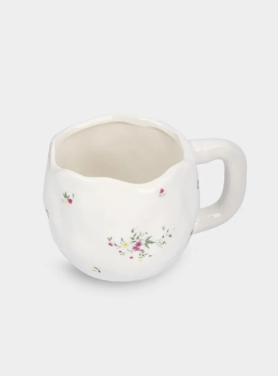 Кружка, 550 мл, керамика, белая, Цветы, Meadow ,image-3