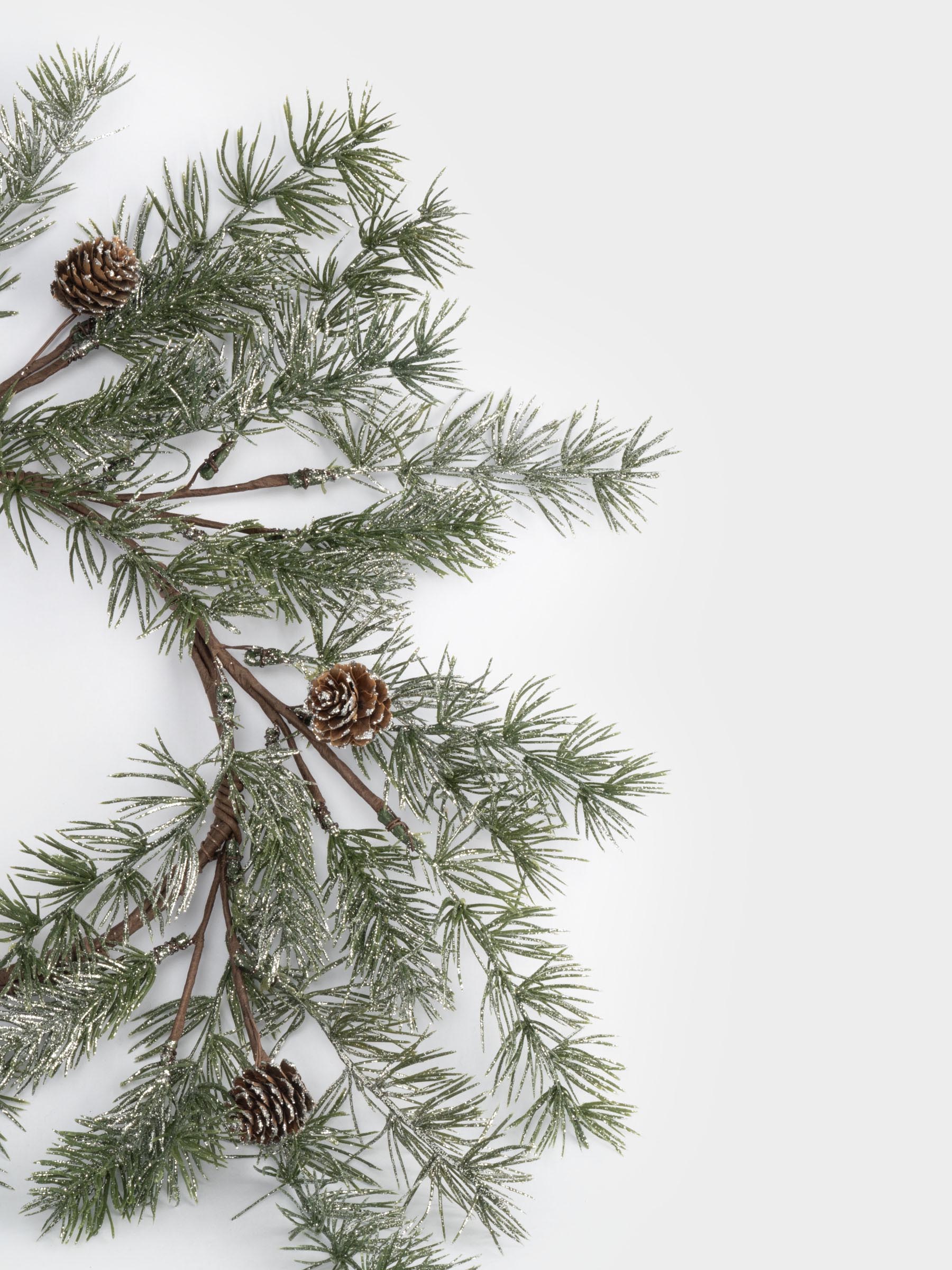 Венок декоративный, 16/48 см, пластик/шишки, Еловая ветка, Interior Conifer, image-2
