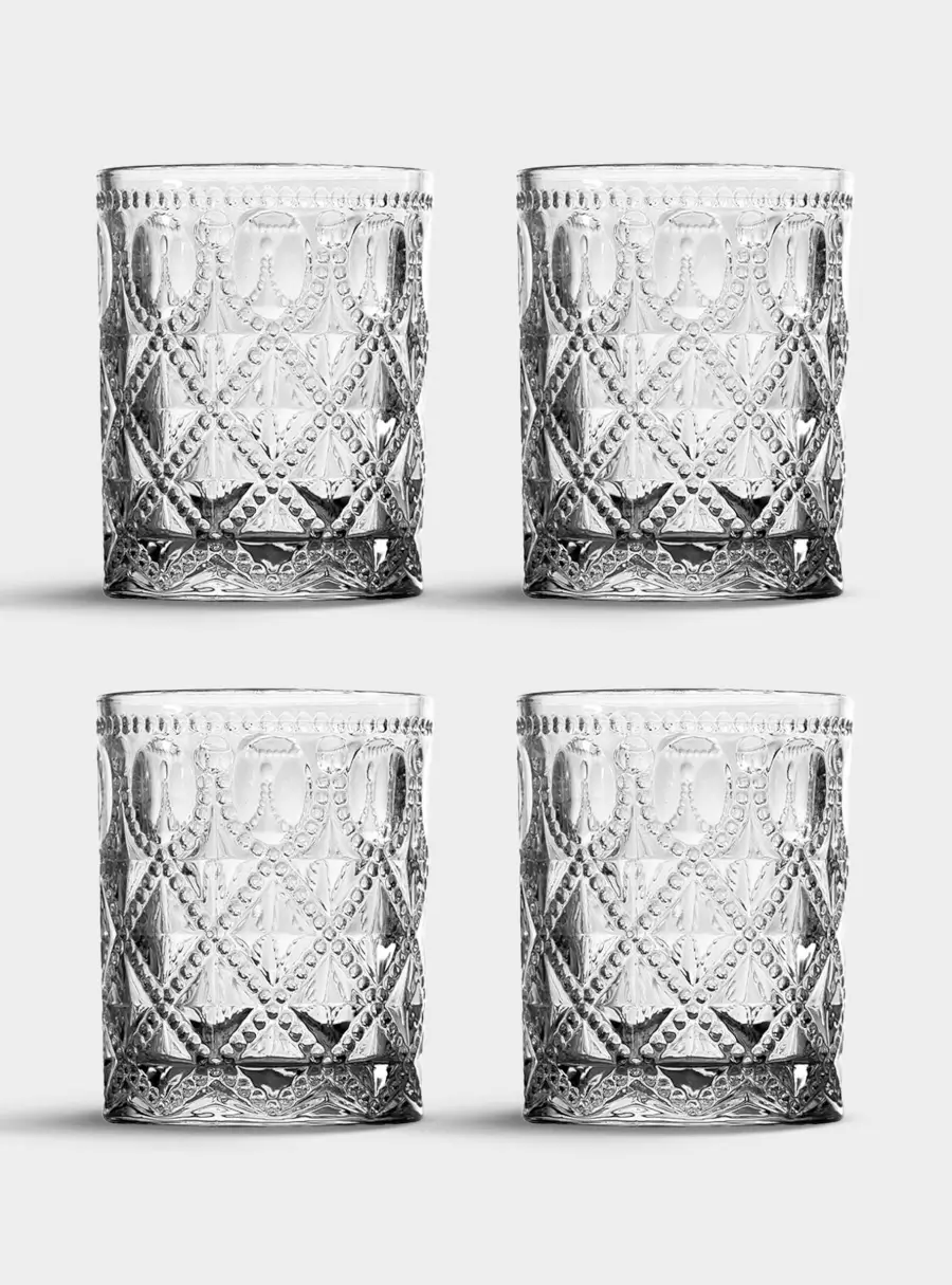 Набор стаканов для воды, 4 пр, 300 мл, стекло, прозрачные, Dubai ,image-0
