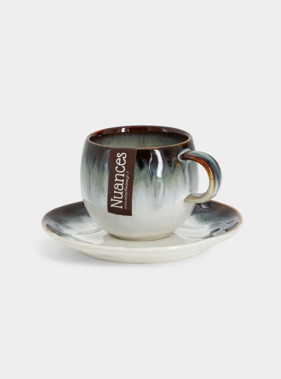 Чашка с блюдцем, 120 мл, синяя, Nuances, image-6