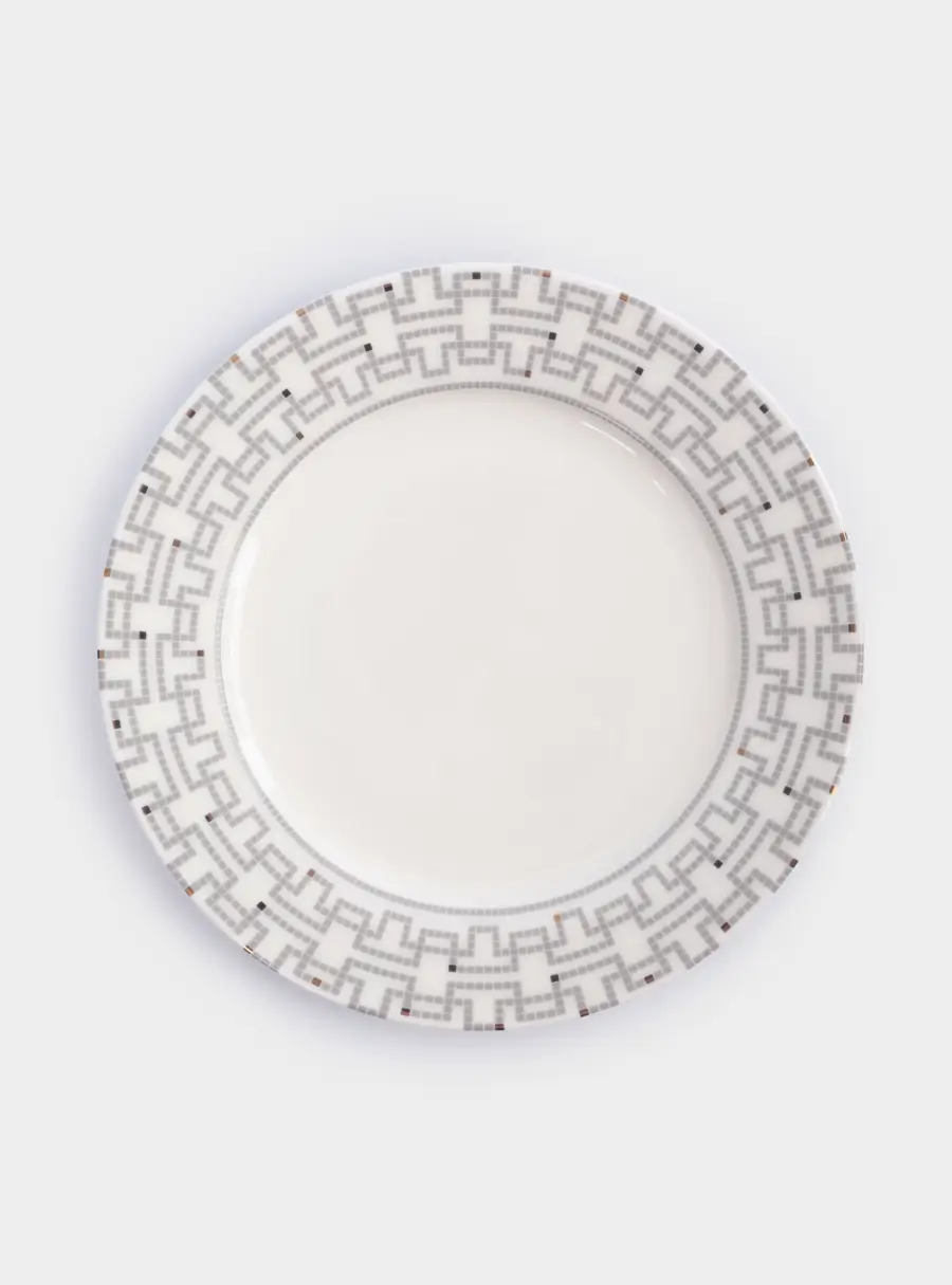 Сервиз обеденный, 6 перс, 18 пр, фарфор F, белый, Орнамент, Greco ,image-1