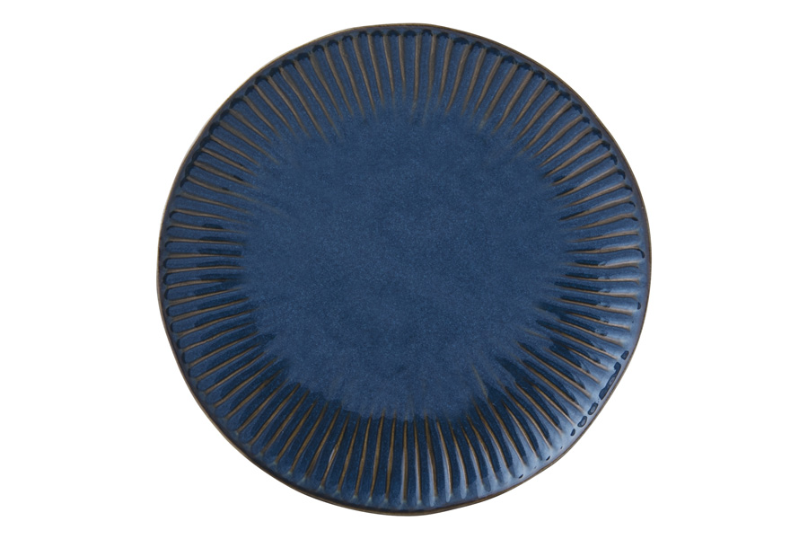 Тарелка обеденная Gallery, синяя, 26 см
