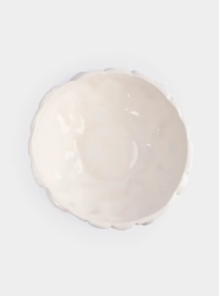 Салатник, 16х6 см, 500 мл, керамика, молочный, Цветы, Blossom, image-4