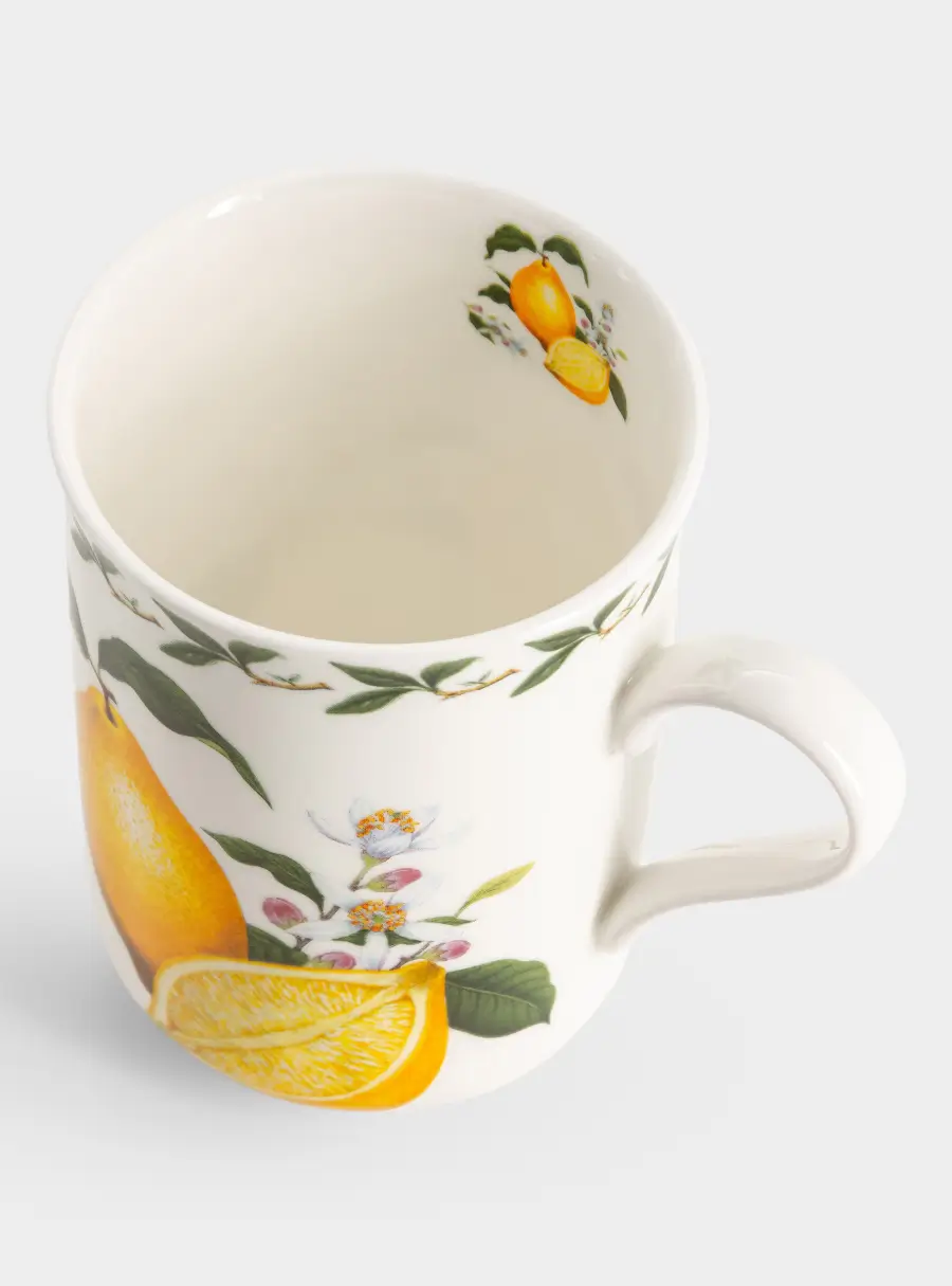 Кружка, 300 мл, фарфор F, белая, Лимон, Orchard Fruits ,image-1