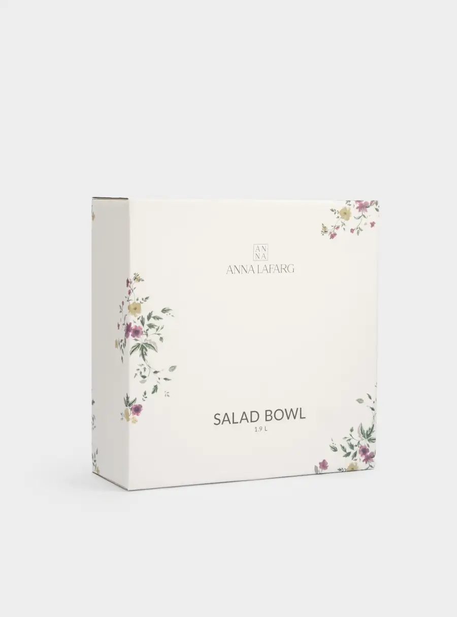 Салатник, 22х8 см, 1,9 л, фарфор N, белый, Цветы, Meadow, image-6