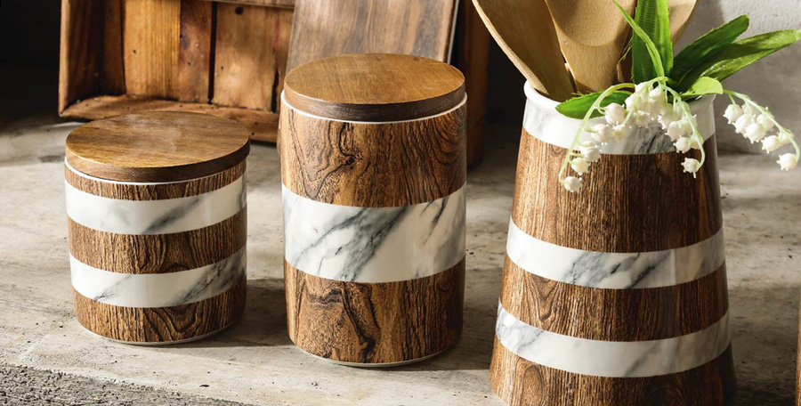 Home&Style. Коллекция кухонных принадлежностей Wood&Marble