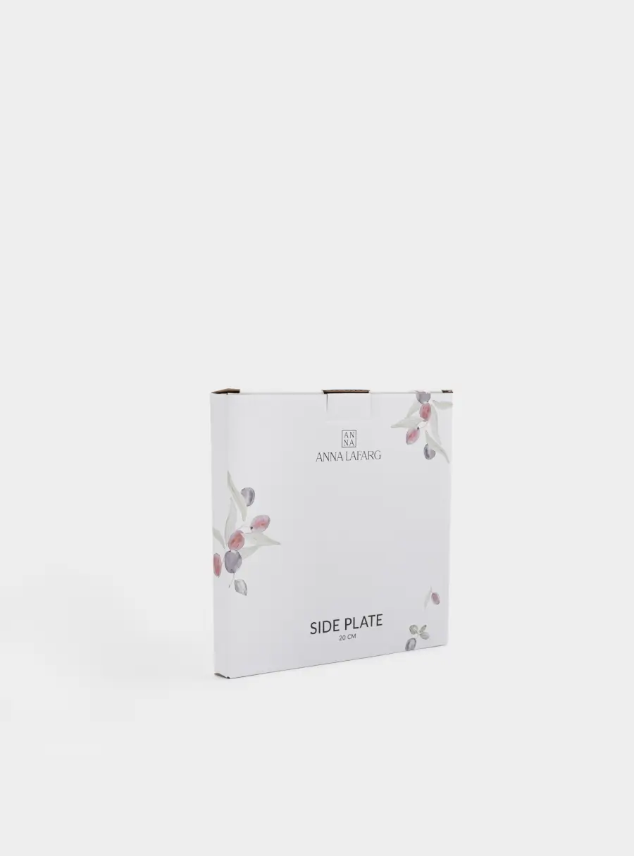 Тарелка закусочная, 20 см, керамика, белая, Сливы, Plum Orchard, image-6