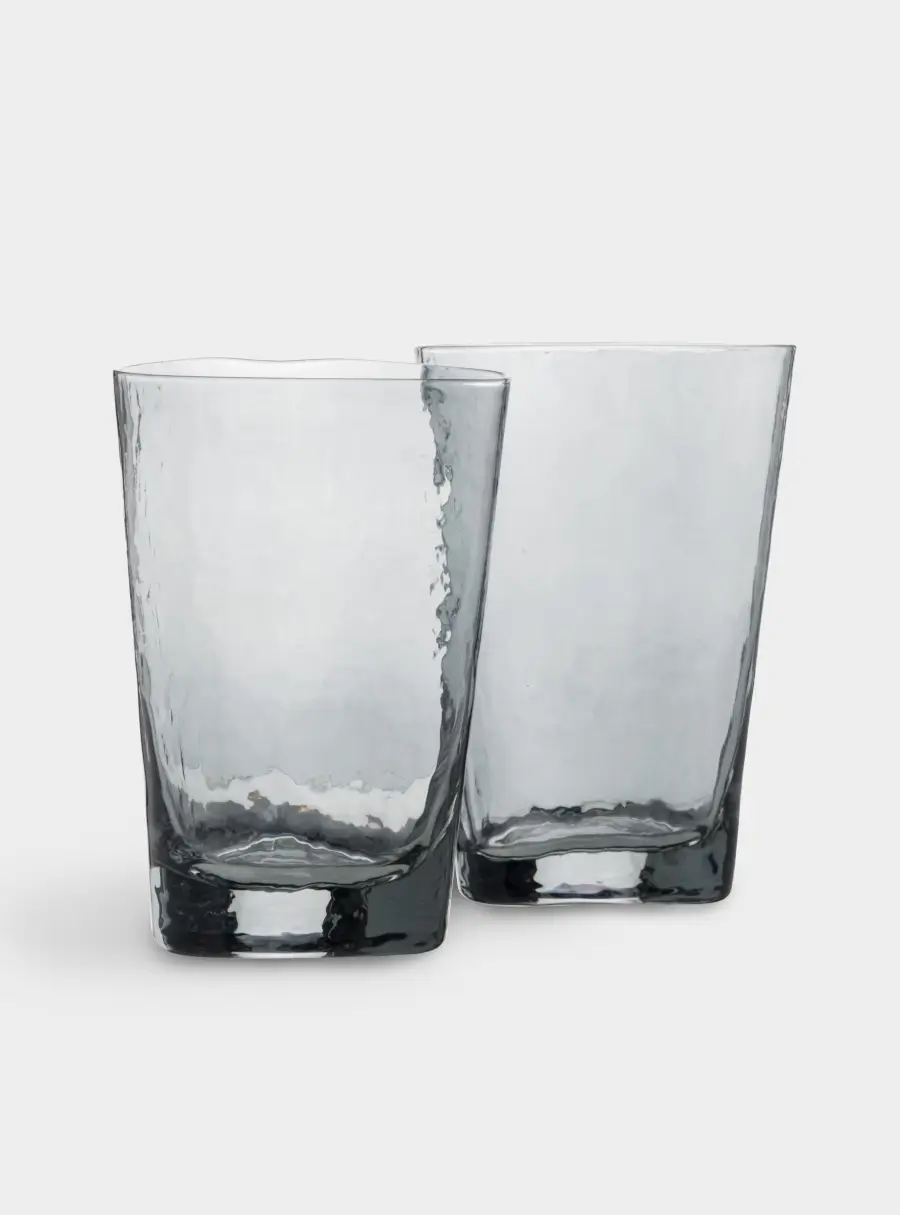 Стакан, 13 см, 400 мл, 2 шт, стекло, серый, Nocturne ,image-1