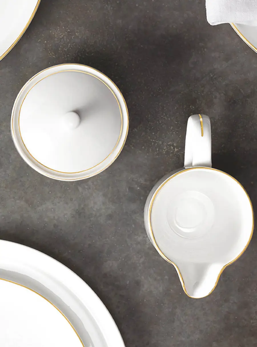 Набор, сахарница и молочник, 300 мл, Кашемир Gold, image-8