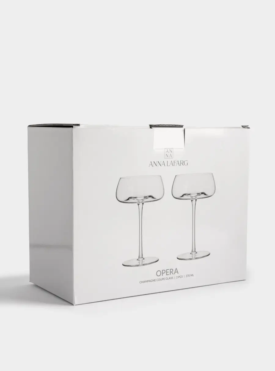 Бокал-креманка для шампанского, 270 мл, 2 шт, кристальное стекло, Opera, image-4