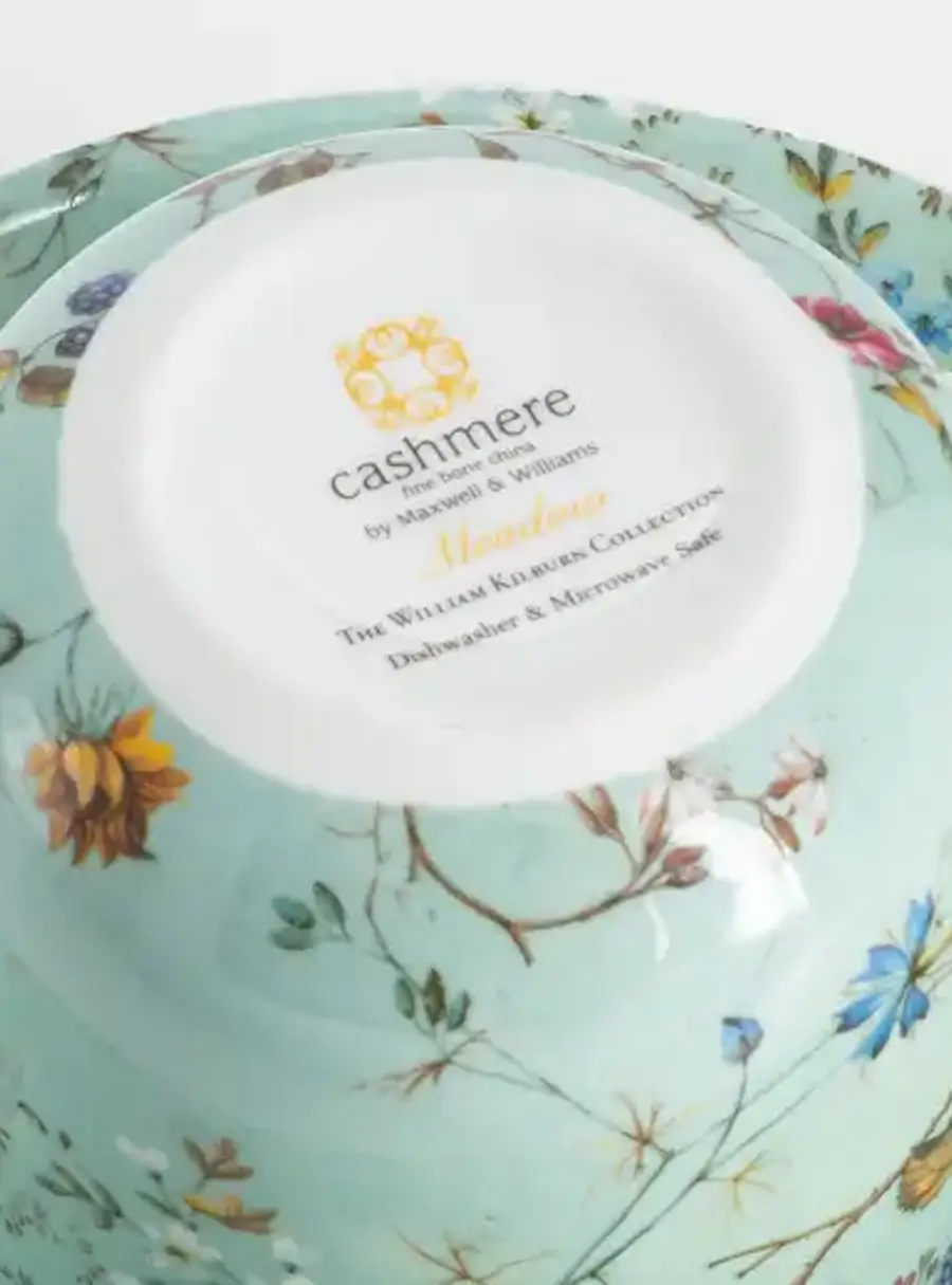 Пара чайная, 1 перс, 2 пр, 250 мл, фарфор F, голубая, Луг, William Kilburn ,image-1