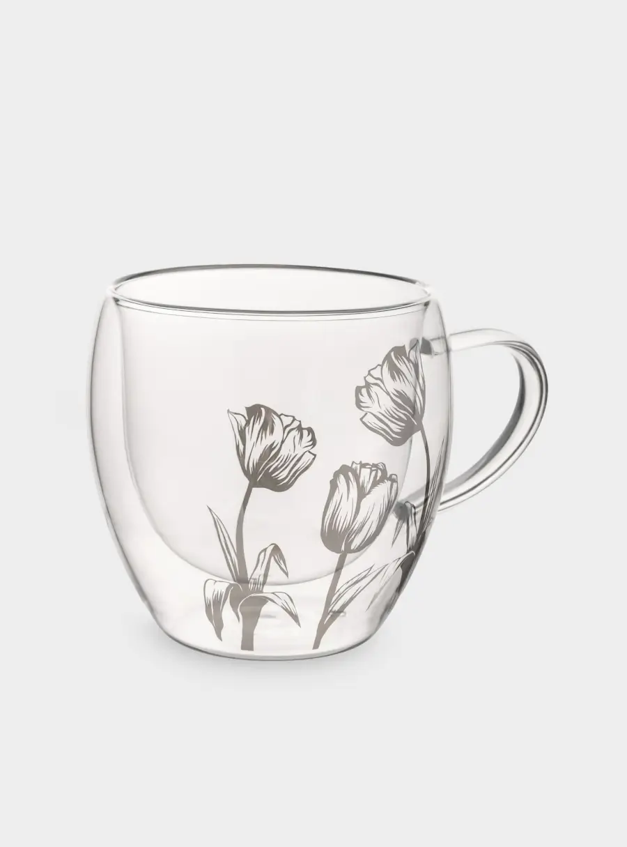 Кружка, 250 мл, стекло Б, Тюльпаны, Wind-deco ,image-3