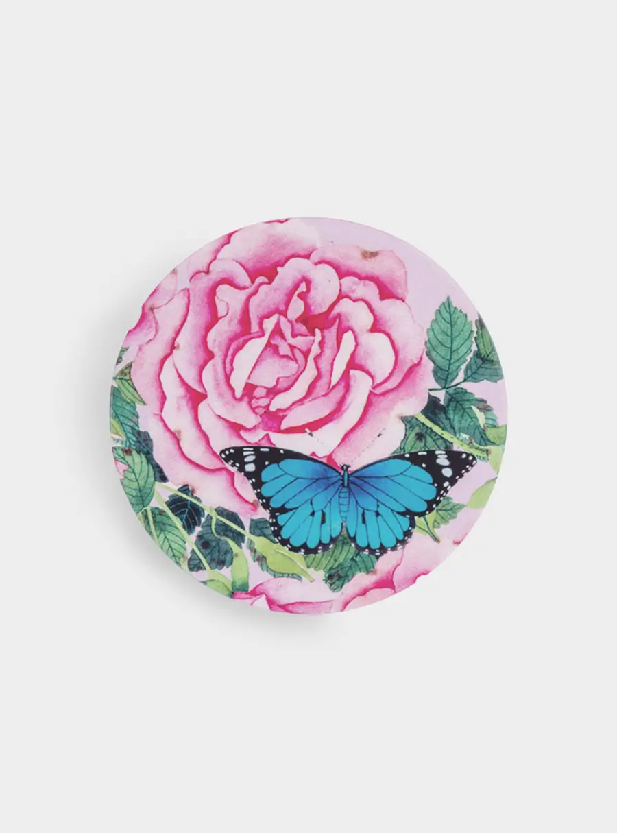 Кружка, 400 мл, с подставкой, Розы ,image-2