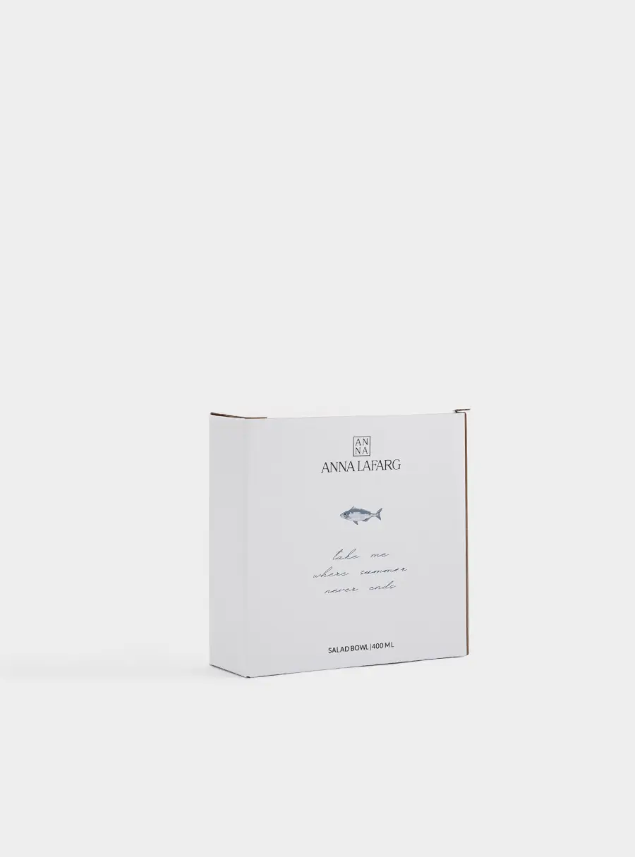 Салатник, 16х6 см, 400 мл, керамика, белый, Рыбка, Sea world, image-6