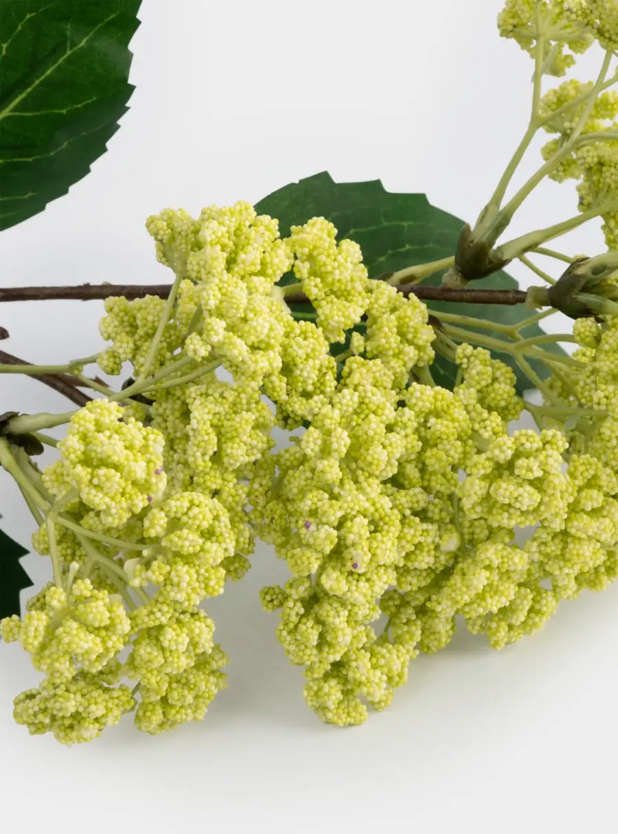 Ветка декоративная, 70 см, полиэтилен/металл, Зеленый цветок, Interior spring ,image-1