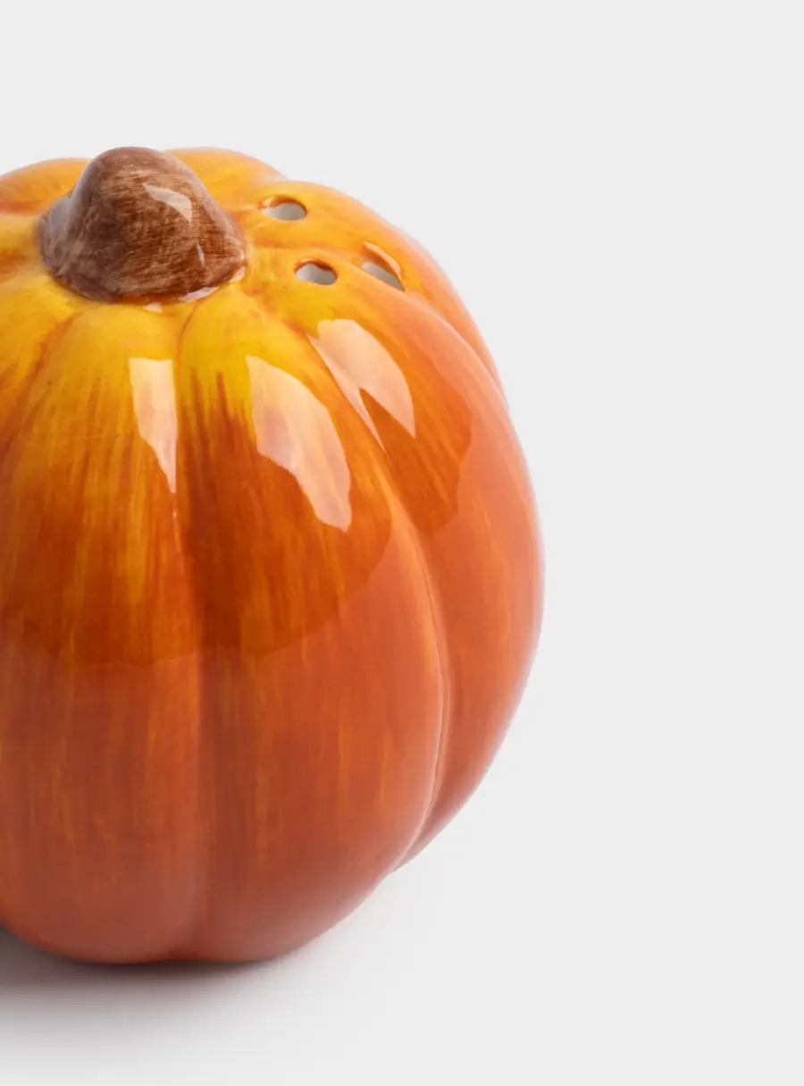 Емкость для соли или перца, 7 см, керамика, оранжевая, Тыква, Bright pumpkin, image-5