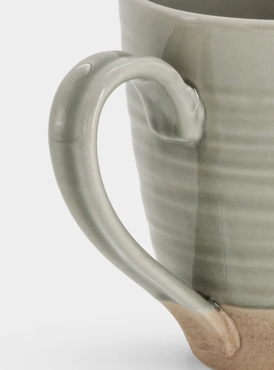 Кружка, 350 мл, керамика, серо-бежевая, Спираль, Dallas ,image-2