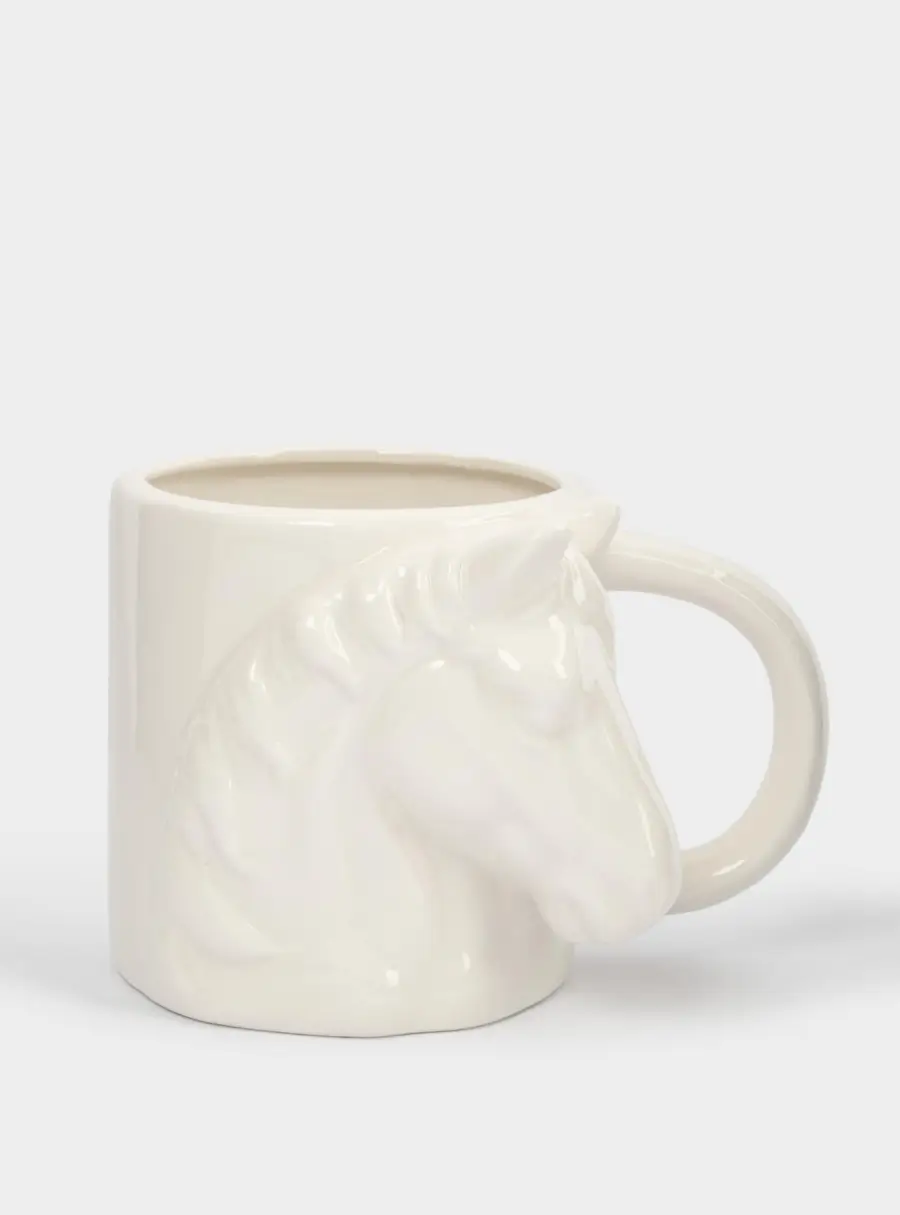 Кружка, 500 мл, фарфор P, белая, Конь, Horse ,image-0